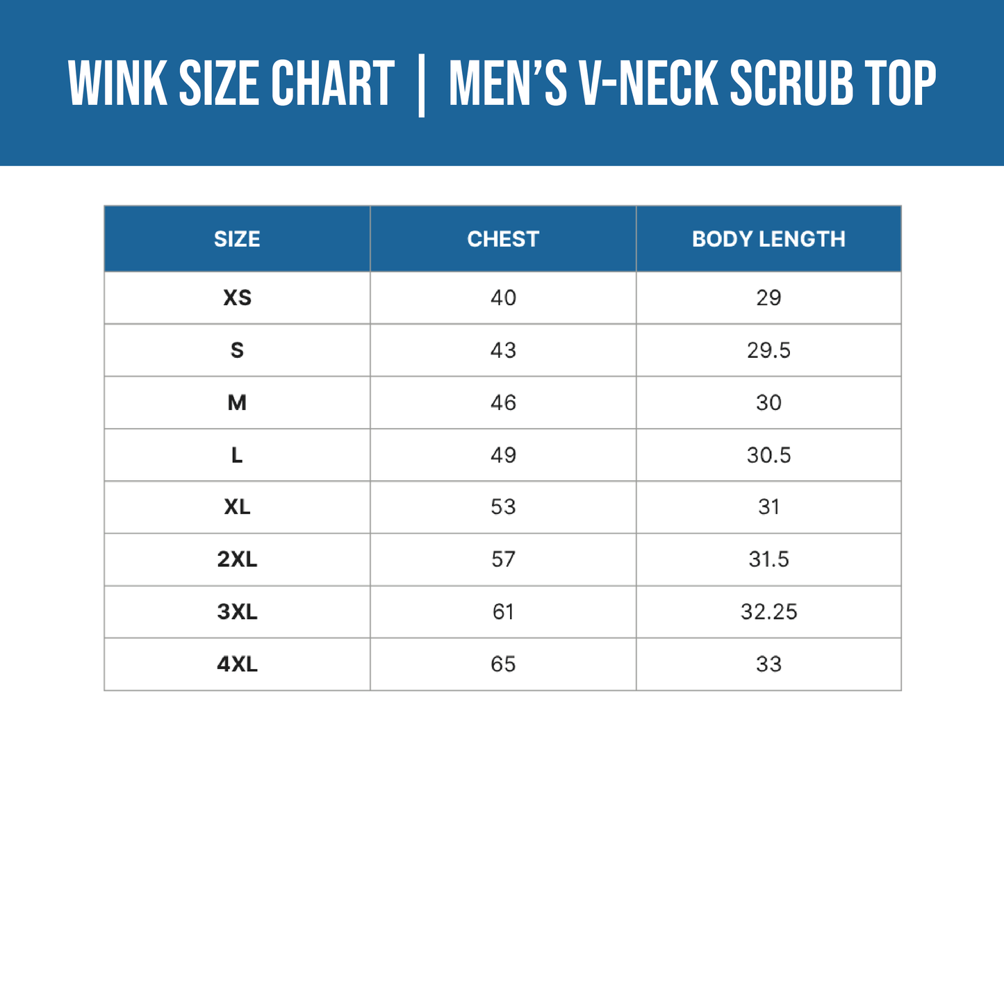 WINK | V-Neck Men's Scrub Top